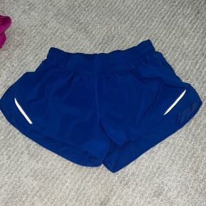 Royal blue Lulu lemon hotty hot shorts